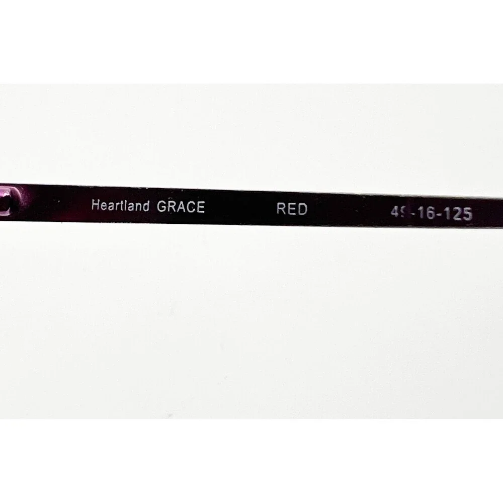 Heartland Grace Eyeglasses Kids Red Purple Cat Eye Frames 49-16-125